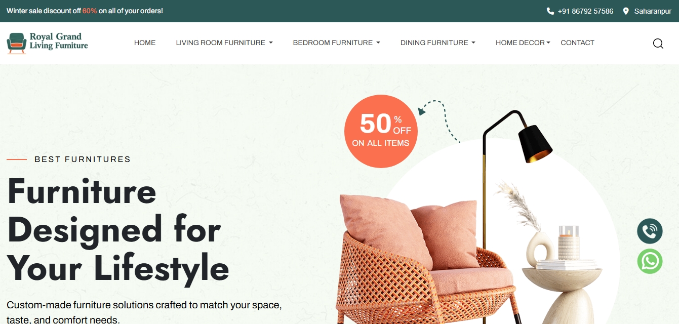 E-commerce Website Project by Webora Infotech